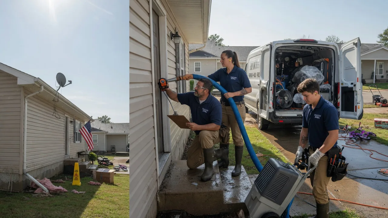 Ceiling Water Damage Restoration in Minco, OK near me